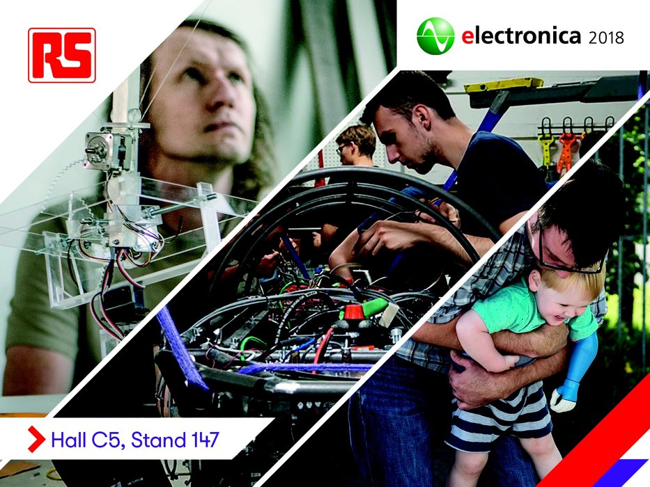 RS Components to focus on the innovative and the inspirational at Electronica 2018.